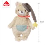 Fehn Kuscheltier Bär Bruno – Weicher Teddybär für Neugeborene als Einschlafhilfe - Stofftier zum Greifen, Fühlen - Image 3