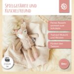 Bieco Kuscheltier Reh Ella mit Rassel | Baby Kuscheltier ab 0 Monate Stofftier Baby Plüschtier Reh - Image 7