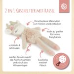 Bieco Kuscheltier Reh Ella mit Rassel | Baby Kuscheltier ab 0 Monate Stofftier Baby Plüschtier Reh - Image 6