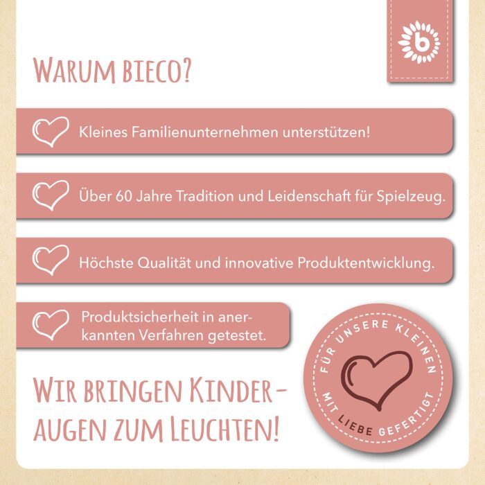 Bieco Kuscheltier Reh Ella mit Rassel | Baby Kuscheltier ab 0 Monate Stofftier Baby Plüschtier Reh - Image 2
