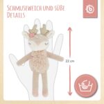 Bieco Kuscheltier Reh Ella mit Rassel | Baby Kuscheltier ab 0 Monate Stofftier Baby Plüschtier Reh - Image 5
